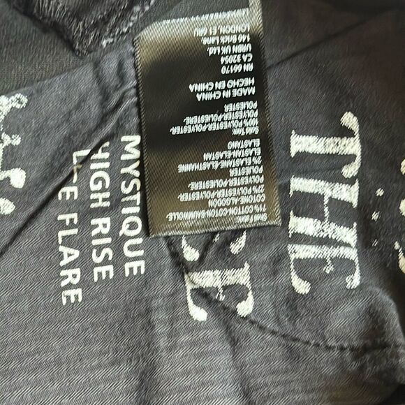 We The Free Free People Mystique Lace Flare Jeans Black Size 24 - Picture 14 of 15